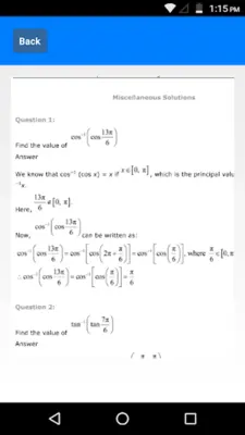 Class 12 Maths NCERT Solutions android App screenshot 1